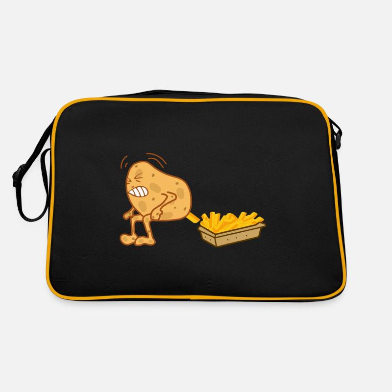Frites Pommes de terre caca Sac Retro