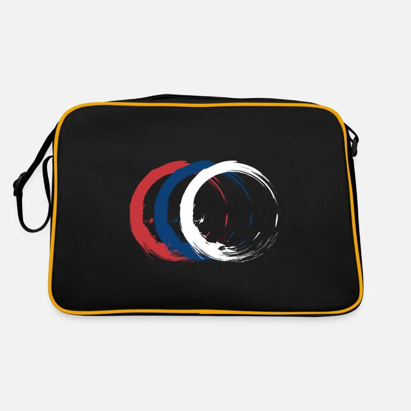 Serbien - Retro Tasche - Schwarz/Gold