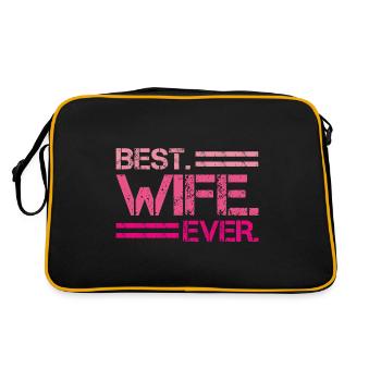 Meilleure idée de cadeau pour femme de tous les temps - Sac Retro - noir/or - Dos