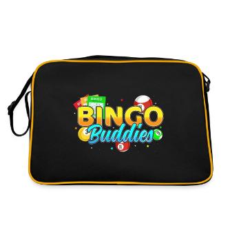 Bingo Buddies Joueur de Bingo Chanceux - Sac Retro - noir/or - Dos