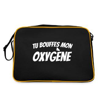 tu bouffes mon oxygène - Sac Retro - noir/or - Dos