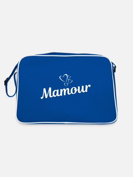 Mamour - Sac Retro - bleu/blanc - Dos