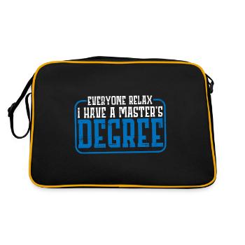 Tout le monde se détend, j’ai une maîtrise 26 - Sac Retro - noir/or - Dos