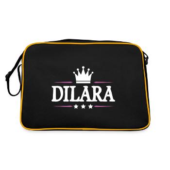 Daniel - Retro Bag - black/gold - Back