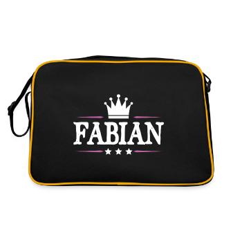 Fabien - Sac Retro - noir/or - Dos