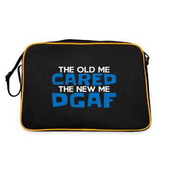 The Old Me Cared The New Me Dgaf 4 - Retro Bag - black/gold - Back