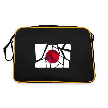 Japan - Retro Tasche - Schwarz/Gold - Hinten