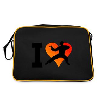 Kung Fu Martial Arts Women Kungfu Men Wushu - Retro Bag - black/gold - Back