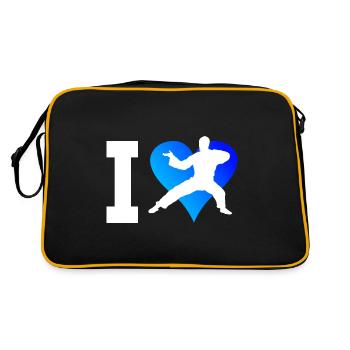 Kung Fu Kungfu Women's Martial Arts Men Wushu - Retro Bag - black/gold - Back