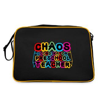 Chaos Coordinator Preschool Teacher - Retro Bag - black/gold - Back