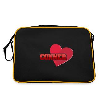Cadeau pour Conner - Sac Retro - noir/or - Dos