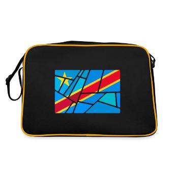 Kongo - Retro Tasche - Schwarz/Gold - Hinten