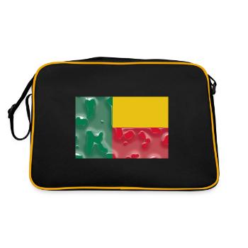 Pays pour le Bénin Drapeau national du Bénin - Sac Retro - noir/or - Dos