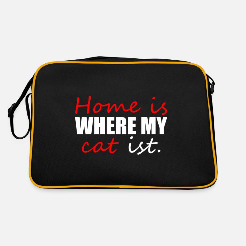 La maison est l’endroit où se trouve mon chat Sac Retro