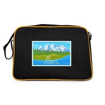 Wyoming Fil-Am Design pour les fiers Pinoys - Sac Retro - noir/or - Dos