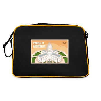 Wisconsin Fil-Am Design pour les fiers Pinoys - Sac Retro - noir/or - Dos