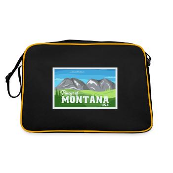 Montana Fil-Am Design pour les fiers Pinoys - Sac Retro - noir/or - Dos