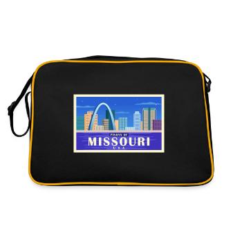 Missouri Fil-Am Design pour Proud Pinoys - Sac Retro - noir/or - Dos