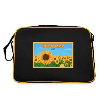 Kansas Fil-Am Design pour les fiers Pinoys - Sac Retro - noir/or - Dos