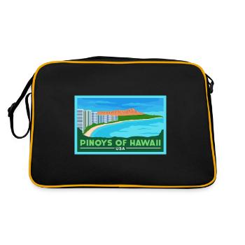 Hawaii Fil-Am Design pour les fiers Pinoys - Sac Retro - noir/or - Dos