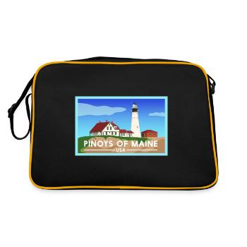Le design Maine Fil-Am pour les fiers Pinoys - Sac Retro - noir/or - Dos
