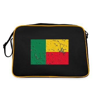 Cadeau pour le Bénin - Sac Retro - noir/or - Dos