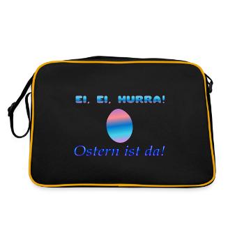 Easter egg - Retro Bag - black/gold - Back