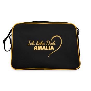 LoveYou Amalia - Retro Bag - black/gold - Back