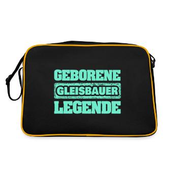 Occupation Gleisbauer - Retro Bag - black/gold - Back