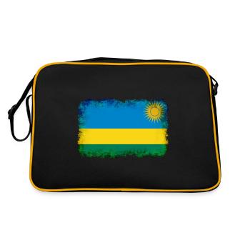Rwanda comme Rwanda - Sac Retro - noir/or - Dos