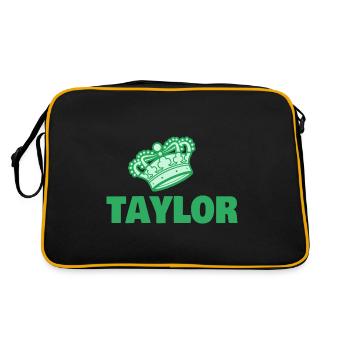 Taylor - Retro Bag - black/gold - Back
