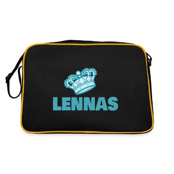 Lennas - Retro Bag - black/gold - Back