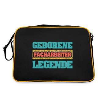 Cadeau pour les travailleurs qualifiés - Sac Retro - noir/or - Dos