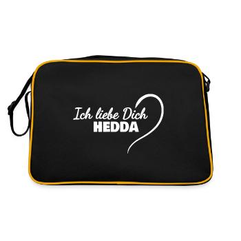 Je t’aime Hedda - Sac Retro - noir/or - Dos