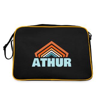 Athur comme prénom - Sac Retro - noir/or - Dos
