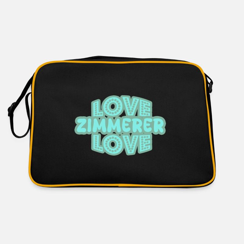 Spruch Zimmerer Retro Tasche