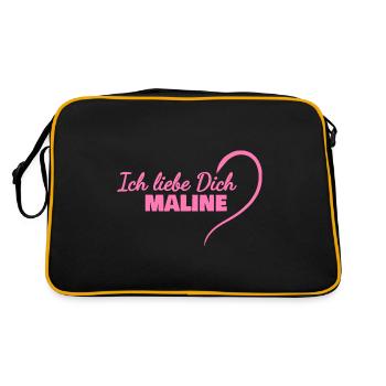 Cadeau pour Maline - Sac Retro - noir/or - Dos