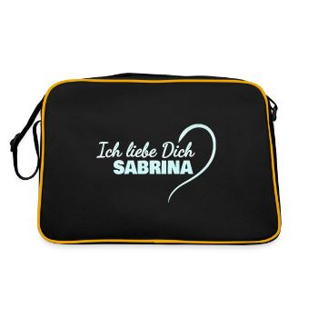 AimezYou Sabrina - Sac Retro - noir/or - Dos