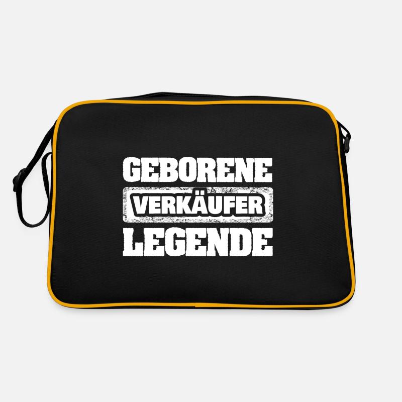Beruf Verkäufer - Retro Tasche - Schwarz/Gold