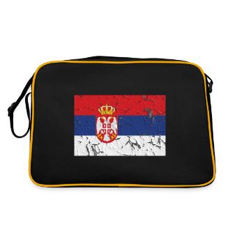 Serbie - Sac Retro - noir/or - Dos