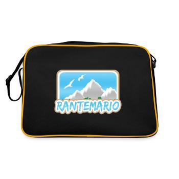 Gift for Rantemario - Retro Bag - black/gold - Back