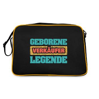 Salesman - Retro Bag - black/gold - Back