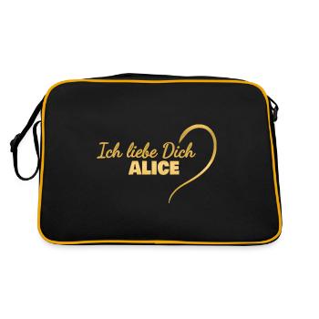 LoveYou Alice - Sac Retro - noir/or - Dos