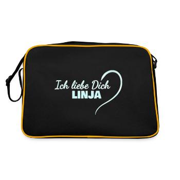 Cadeau pour Linja - Sac Retro - noir/or - Dos