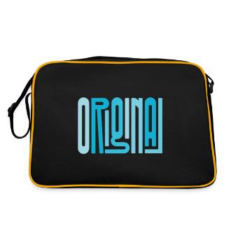 Bleu d'origine - Sac Retro - noir/or - Dos
