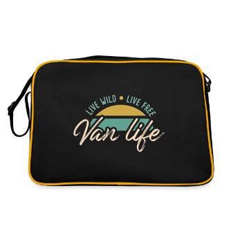 Vivre Wild Van Dwellers Van vie Nomades - Sac Retro - noir/or - Dos