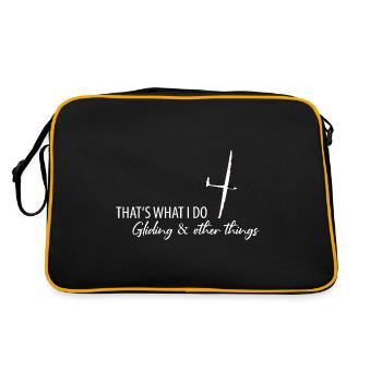 Glider Gliding Gliding Glider - Retro Bag - black/gold - Back