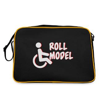 Roll model Lustig Handicap Amputated wheelchairfa - Retro Bag - black/gold - Back