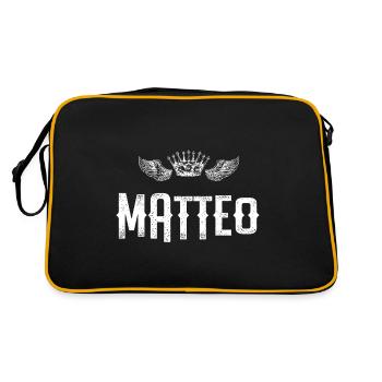 Matteo - Retro Bag - black/gold - Back
