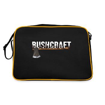 bushcraft outdoor survival - Retro Bag - black/gold - Back
